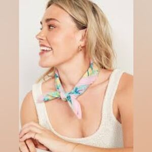 Old Navy Printed Poplin Neckerchief For Women
